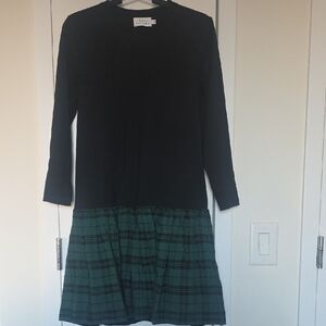 Black and Green Plaid Dress